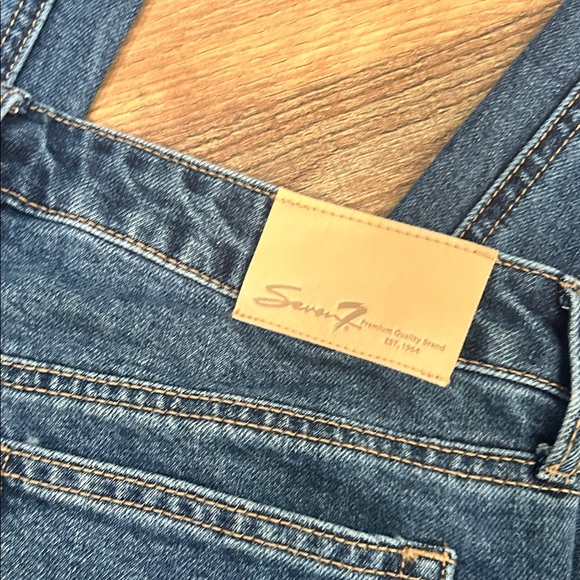 Seven7 Dark Blue Straight Leg Women's Jeans - Picture 6 of 7